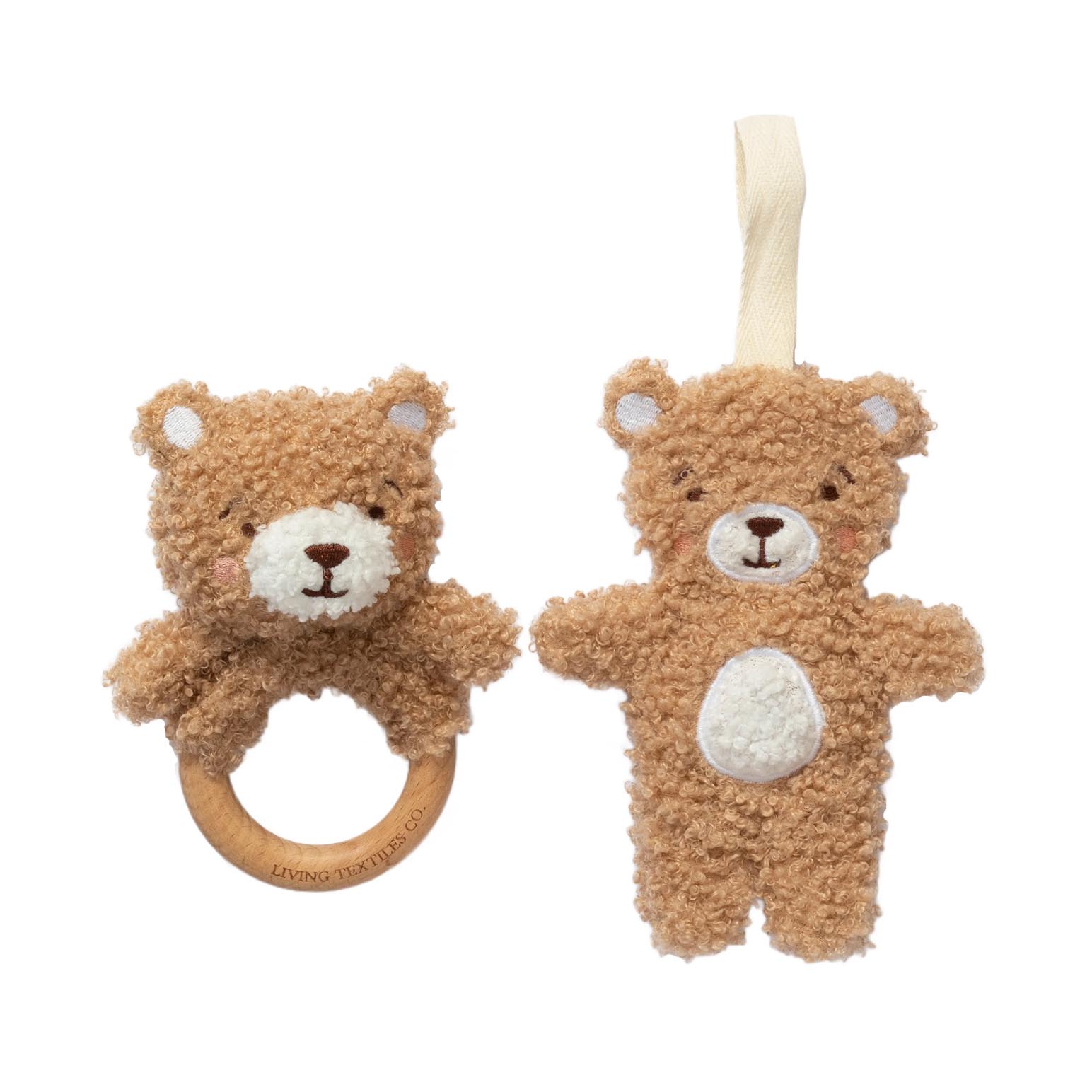 Living Textiles Ring Rattle & Dummy Chain Gift Set